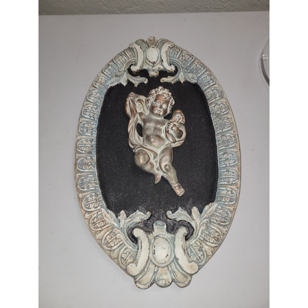 Southern‎ Living Cherub of Peace Hanging Decorative 3d Relief Art Sculpture